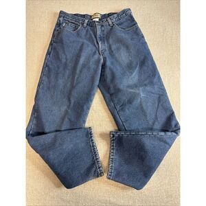 LL Bean Jeans Fleece Lined Men's 34x30 Classic Fit Blue Denim
